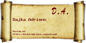 Dajka Adrienn névjegykártya