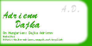 adrienn dajka business card